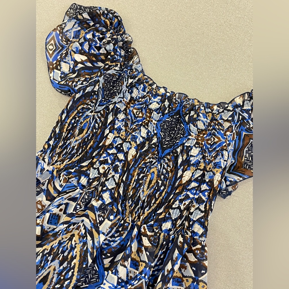 Ashley Stewart Tribal Smocked Top (Size 14/16) - Picture 4 of 5